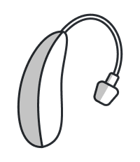 Receiver-in-Canal (RIC) hearing aid