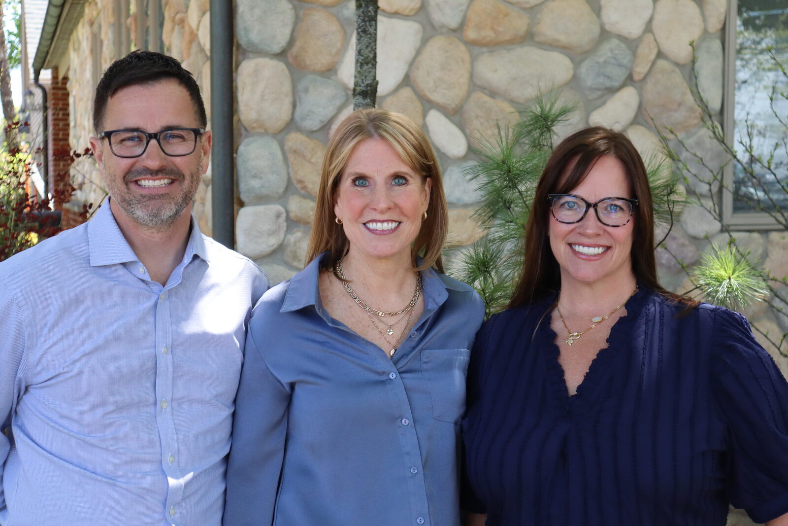 Sean Sorrow, Kristin Hinderliter, and Laurie Long — the Hinderliter Hearing providers